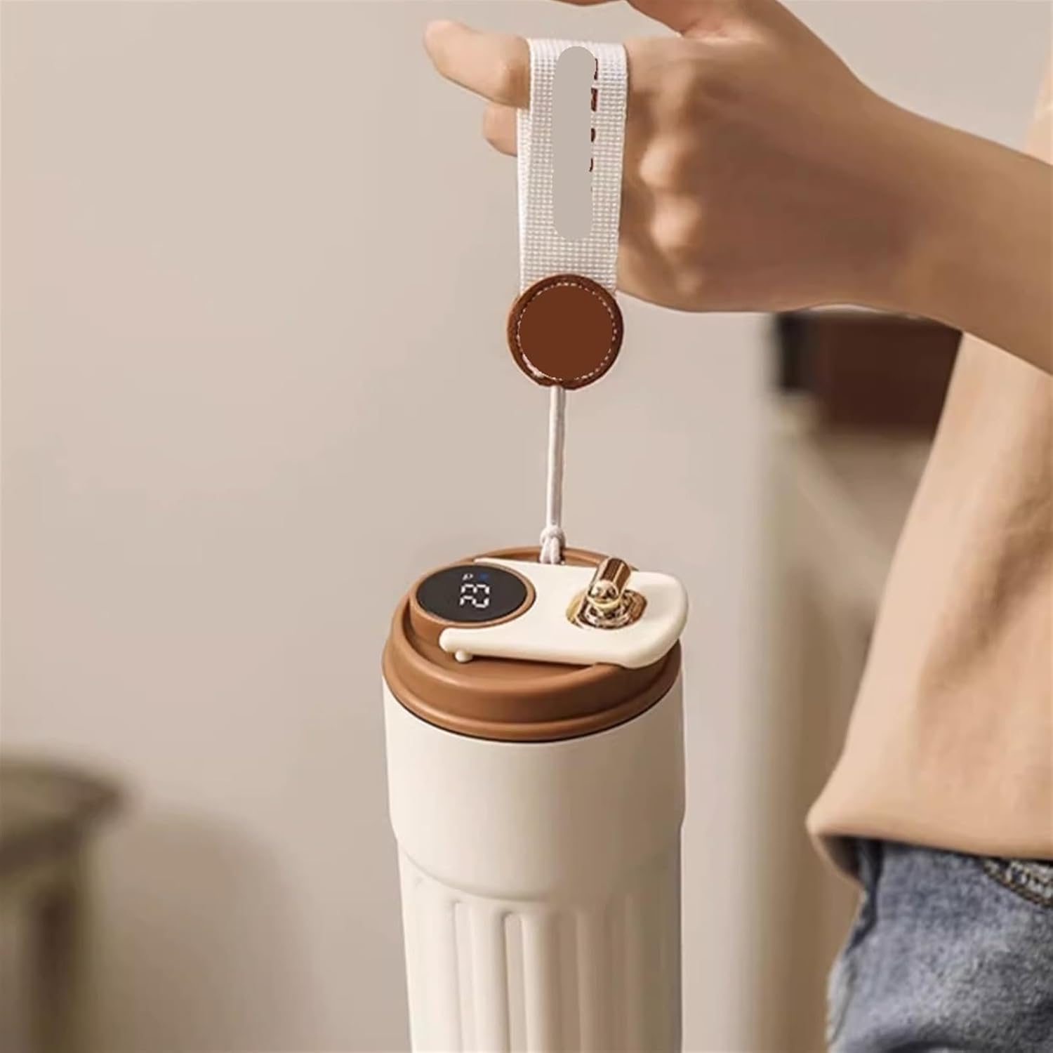 Tasse Isotherme avec Affichage LED